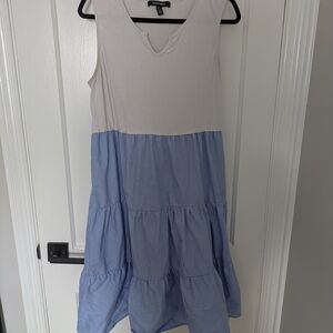 Ellen Tracy White and Blue Dress